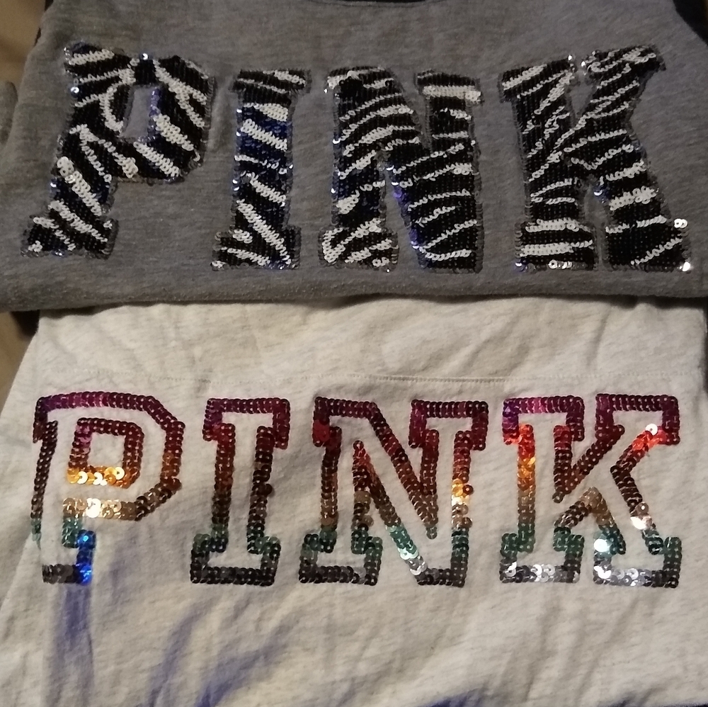 Pink vs bling shirts